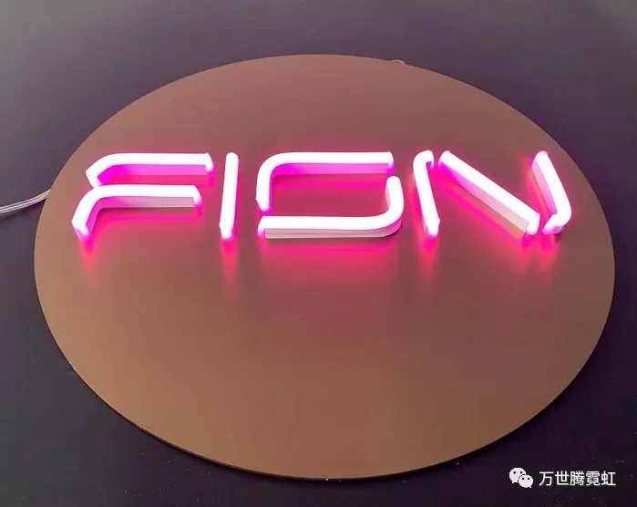metal board led neon sign