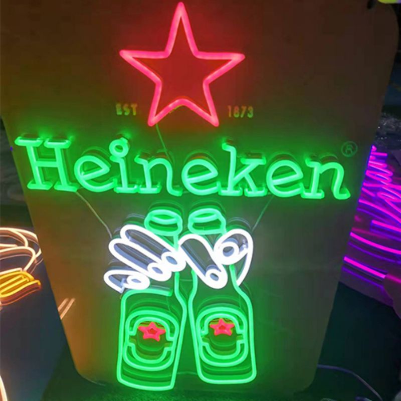 Cerveza Heineken custom led neon 4