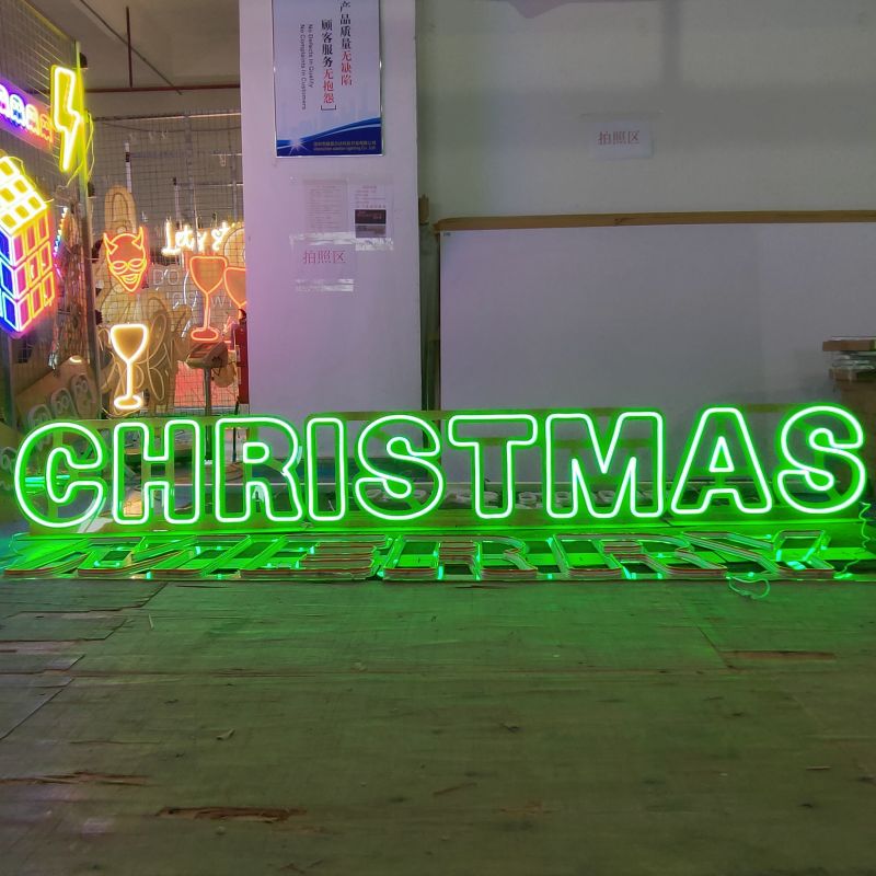 Natale Neon Sign 12v Merry 2