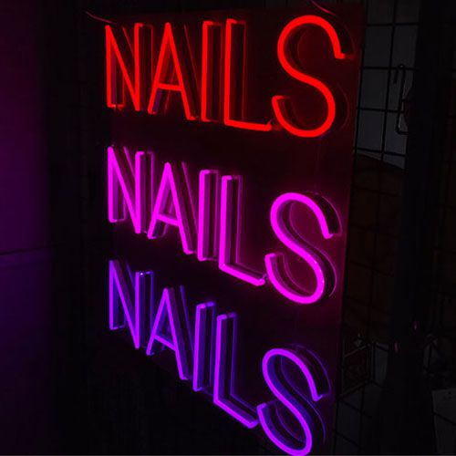 Nails neon Sign neon light sig3
