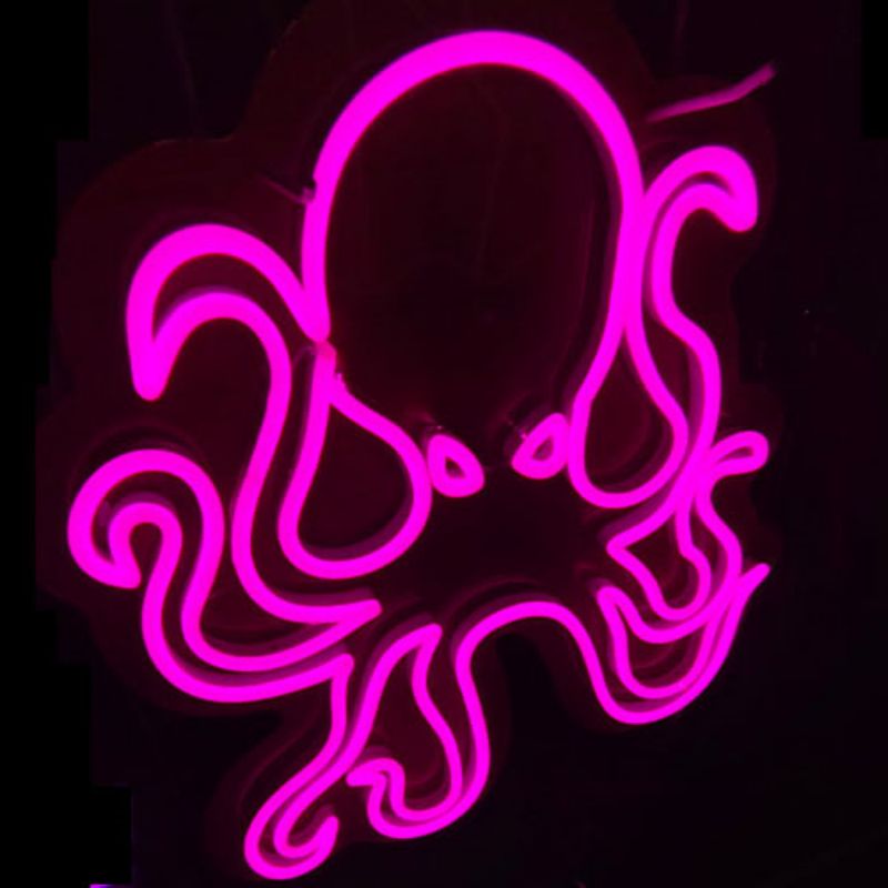 Astoņkāju neona izkārtņu kafejnīca2
