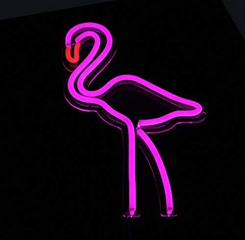 Růžové neonové nápisy Flamingo LED4