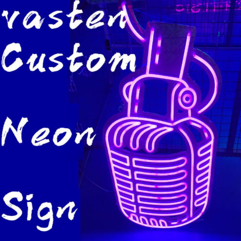 Insegne al neon robot immagine personalizzata3
