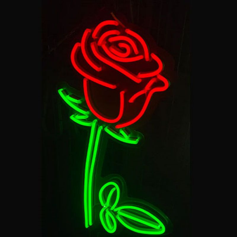 Ang rosas nga neon nagpirma sa romantikong neon 2