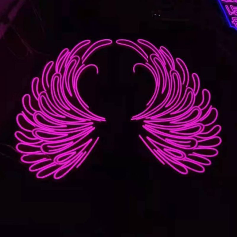 Vasten Angel wings neon sign c4