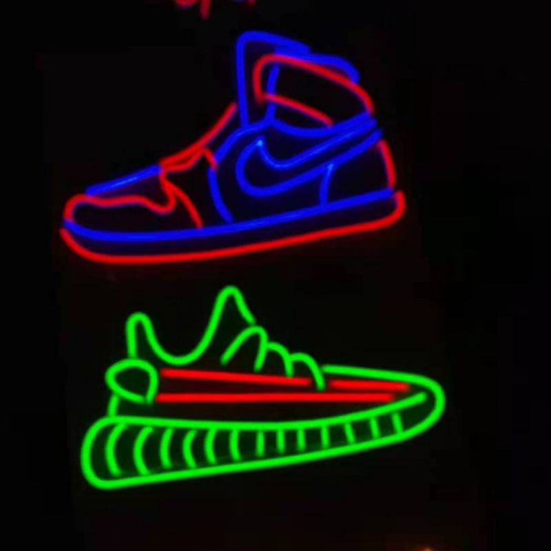 Vasten pasūtījuma apavi neona zīmes1