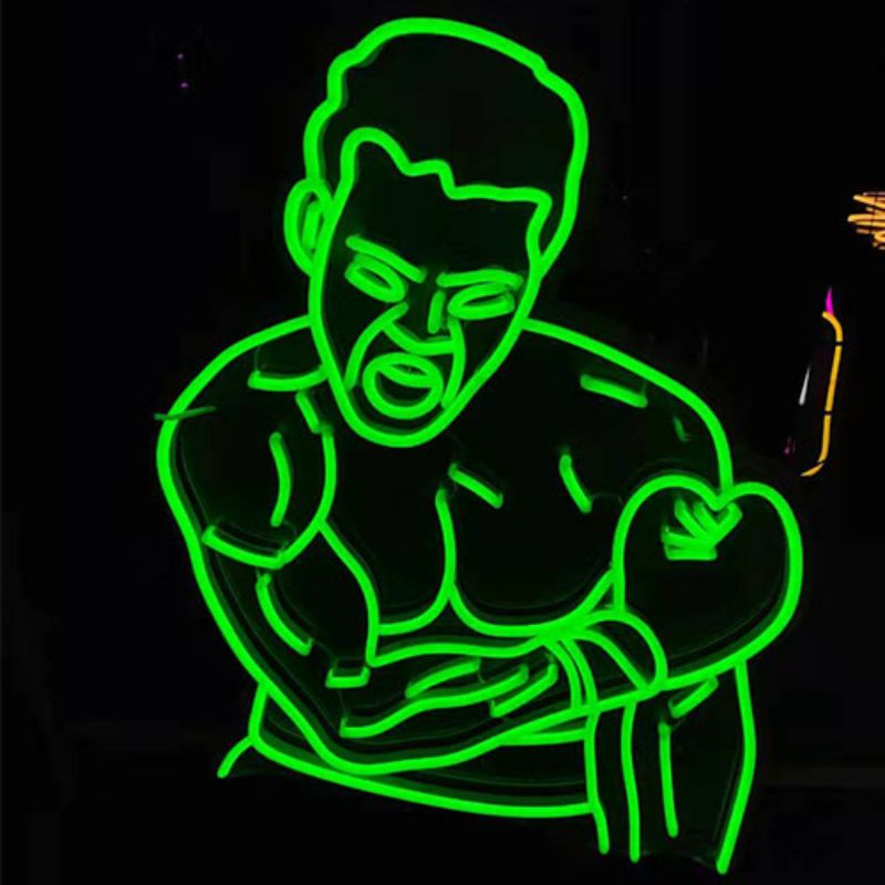 I-vasten fitness neon sign boxin2