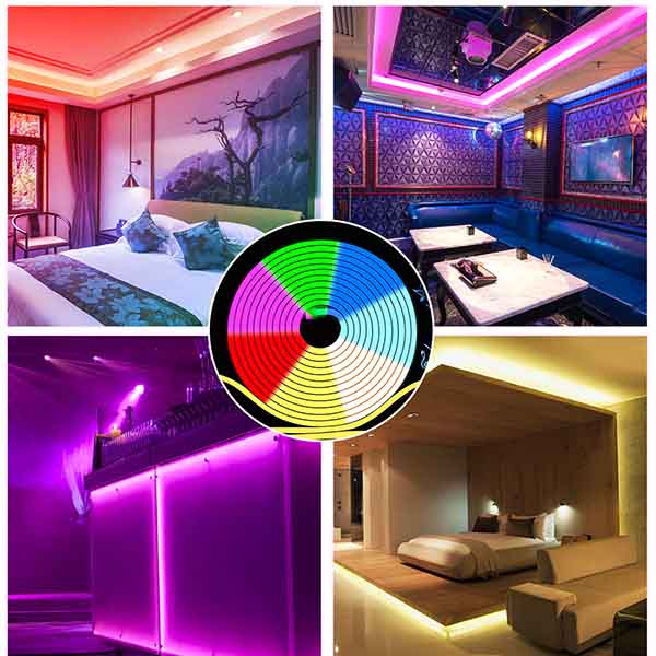 XINKAITE Tira De Luces LED Impermeables De 16.4 Pies (16.4 Ft), 300 Leds 60 Leds/m, Cinta Flexible Blanca Para Barcos, Baño, Espejo, Techo Y Exteriores, Fuente De Alimentación No Incluida (naranja