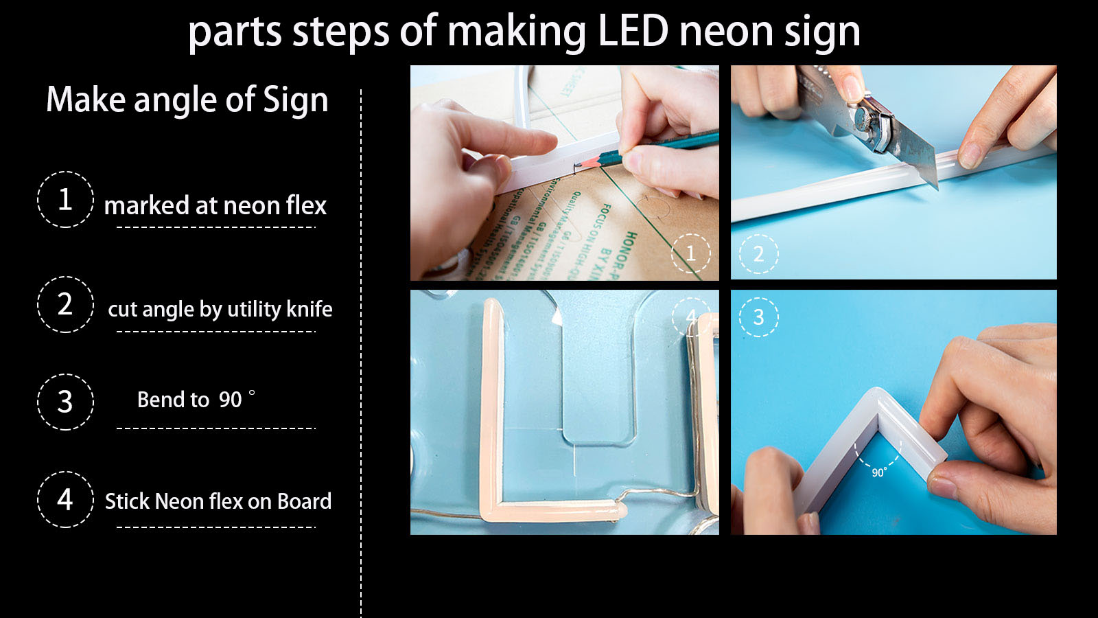 step of making sign